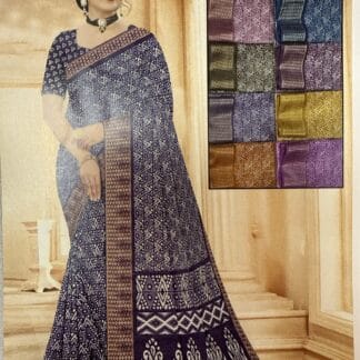 Crystal border saree